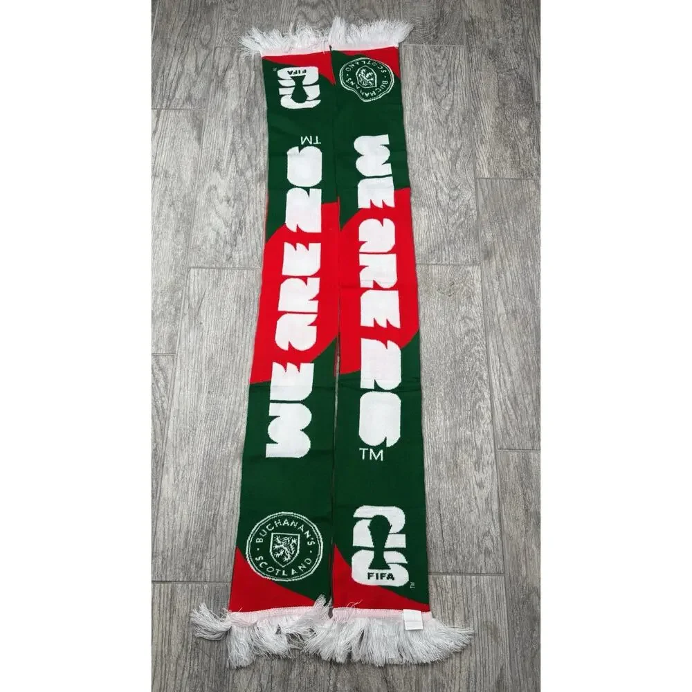 FIFA 2026 WORLD CUP BUCHANAN'S SCOTCH SCARF x2 Green And Red LOT